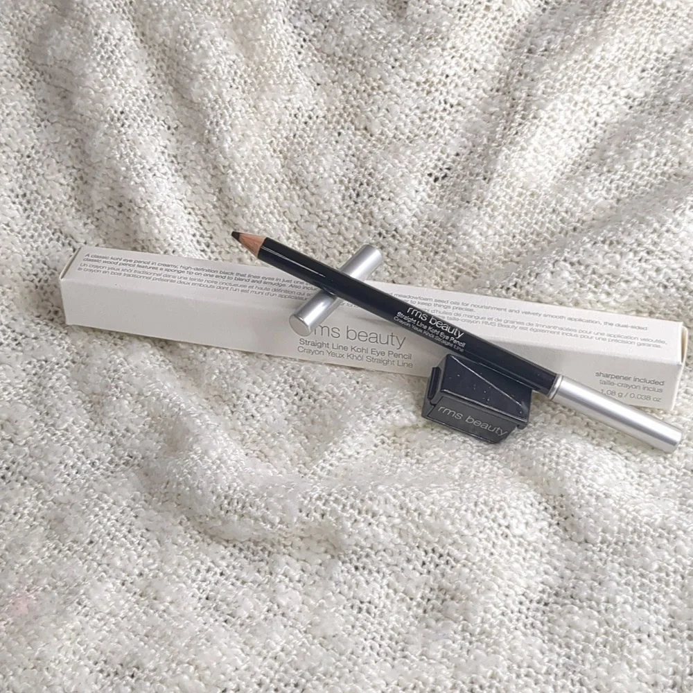 RMS Beauty Straight Line Kohl Eye Pencil in Black, 1.08g/0.038oz